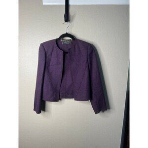 Vintage‎ Louis Feraud Women's Purple Blazer size 36 1980s blazer long sleeve